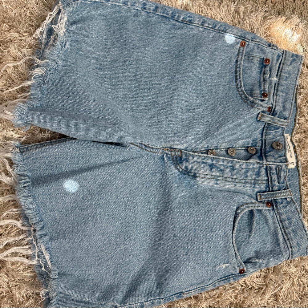 Abercrombie & Fitch Light Blue Jean Shorts